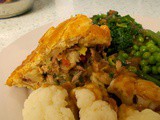 Rabbit & parsnip pie