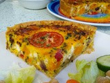 Roasted Mediterranean Vegetable & Cheese Quiche