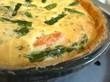 Salmon & Asparagus Quiche - glorious rich indulgence