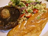 Smoked Mackerel with Winter Couscous and ... a garlic mushroom