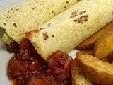 Smoky Pork & Bean Wraps - scrumpalicious