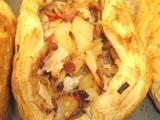 Spicy chicken & bacon pasties .. or tarts, in this case