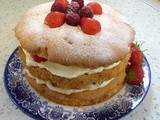 Strawberry & Raspberry Amaretto Gateau for the Jubilee Weekend