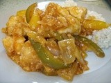 Sweet and sour chicken with peppers - not pineapple