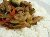 Sweet Chilli Pork Stir Fry - or  how to use the other half of your pulled pork 