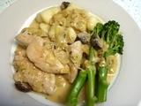 Tarragon chicken with gnocchi