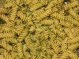 Basil and almond pesto pasta