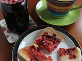 Blackberry, elderberry and damson jelly