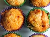 Cheese, chorizo and basil muffins