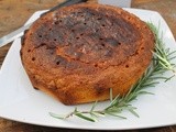 Gluten-free lemon and rosemary polenta cake