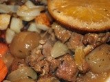 Slow cooker pork and orange casserole