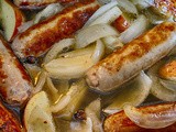 Slow cooker sausage and cider casserole