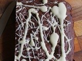 Triple chocolate and cherry traybake