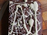 Triple chocolate and cherry traybake