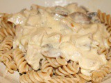 Turkey and Mushroom Creamy Pasta