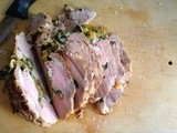 Spinach Cheese Stuffed Pork Loin