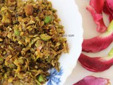 Agathi Poo Poriyal / Hummingbird Flower Stir Fry