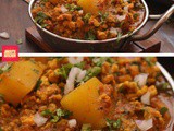 Aloo keema recipe | Chicken kheema aloo