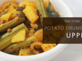 Drumstick Potato Stir fry recipe | Drumstick potato upperi/poriyal