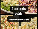 Easy Salad Recipes with Mayonnaise: 4 Delicious and Healthy Options | Party Salad ideas