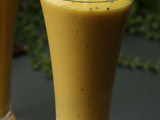 Golden Delight Smoothie | 30 smoothie recipes (7/30) | Creamy Mango Banana Smoothie with Almond Milk