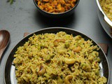 Healthy Broccoli Peas Rice Recipe | Broccoli Peas Pulao