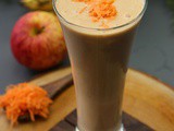 Healthy Morning Smoothie with Apple Banana Carrot and Oats | 30 Smoothie recipes (23/30)