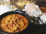 Kerala kadala curry (with sprouted black Channa)