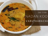 Koorka varutharachathu – Kerala nadan koorka curry – Chinese potato curry