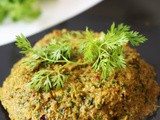 Kothamalli Thogayal ~ Coriander Chutney for rice