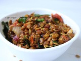 Sprouted horse gram stir fry | sprouted kollu sundal