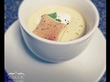 Chilled Corn Soup blt Goat Cheesecake