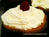 Cupcake cioccolato bianco e lamponi