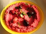 Humus sa ciklom // Hummus with beets