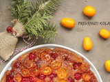 Prevrnuti kolač sa kumquatom i brusnicama | Kumquat cranberry upside down cake