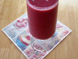 A pink Valentine smoothie