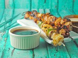 Grilled Teriyaki Chicken Skewers with Homemade Teriyaki Sauce ~ Labor Day #SundaySupper