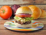 Hatch Chile Pimento Cheese Burgers ~ Tailgating #SundaySupper
