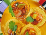 Mexican Shrimp Cocktail Shooters ~ a #SpicyChat Guest Post at The Primlani Kitchen