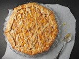 Peach Galette with Butterscotch Schnapps Glaze ~ a #SaucyMama Dessert