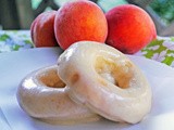 Peaches ‘n Cream Baked Donuts for #PeachWeek ~ a Guest Post at Food Stories