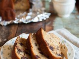 Banana chocolate pecan bundt cake