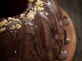 Chocolate cranberry hazelnut bundt