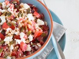 Pearl barley tomato salad