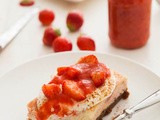 Strawberry lime cheesecake