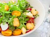 Tomato, rocket and halloumi salad and 12wbt update