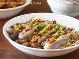 Korean-style steamed eggplants