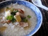 Roast Pork Salted Egg Porridge