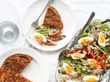 Spanish Tortilla De Patatas with Niçoise Style Salad