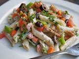 Chicken Pasta Salad with Creamy Yogurt Dressing